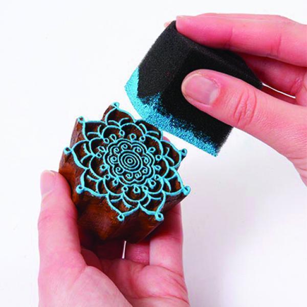 AussieSuperStore Art & Craft Essentials Plaid Fabric Sponge Cubes Plaid Fabric Sponge Cubes | Craft Fabric Creation Sponge  926995